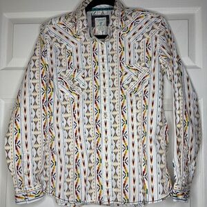 PANHANDLE ROUGHSTOCK Mens Aztec Pearlsnap